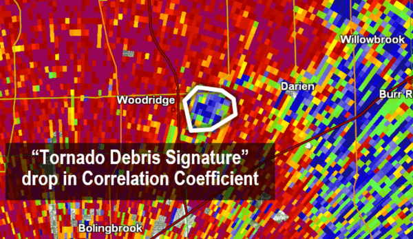 Tornado Debris Signature on CC